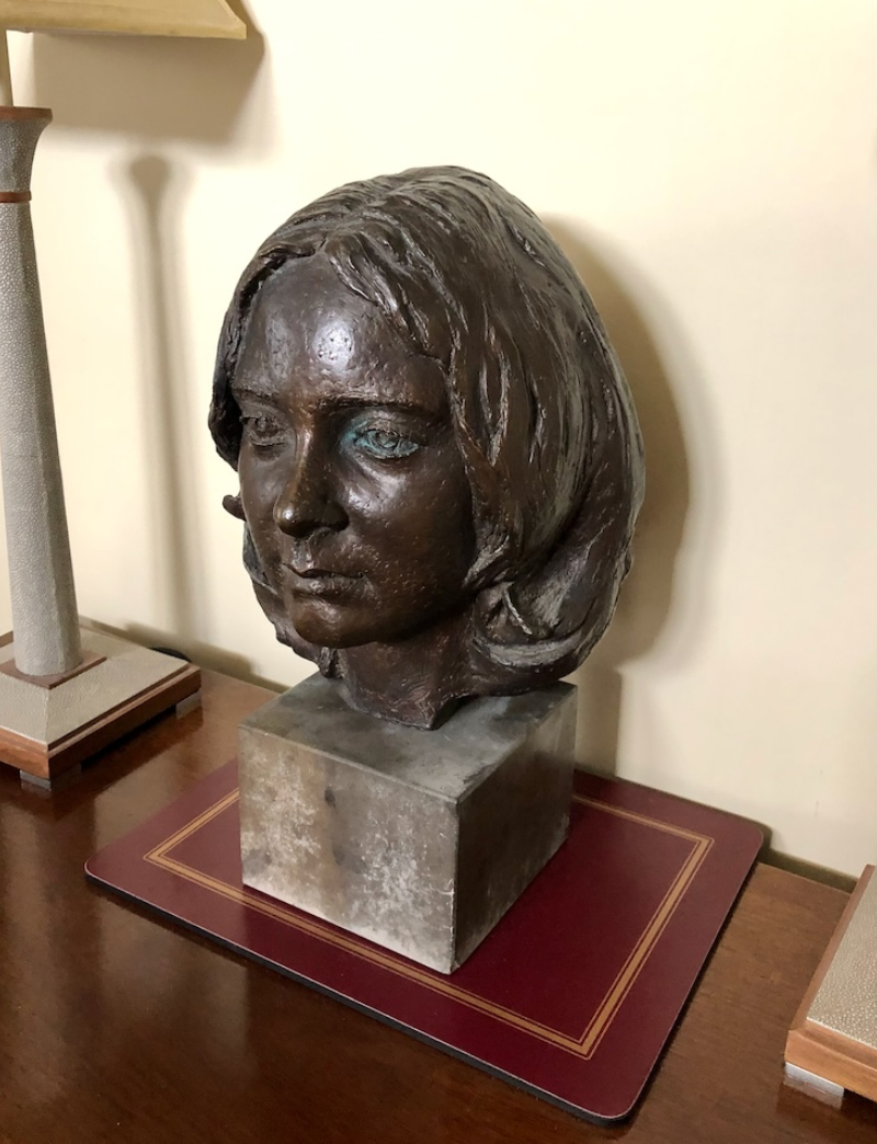 A Large Bronze Portrait Bust of a Young Lady c. 1970’s - Image 3