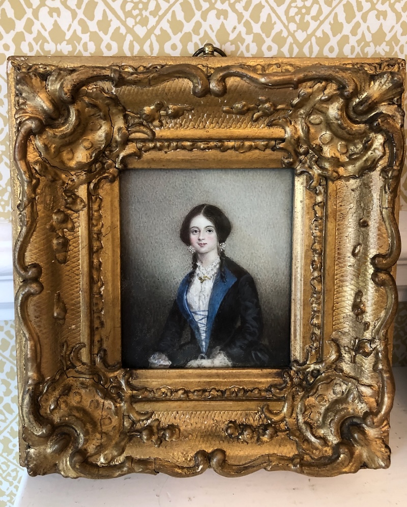 A Fine Quality Pair of 19th Century Portrait Miniatures in Gilt Frames - Image 2
