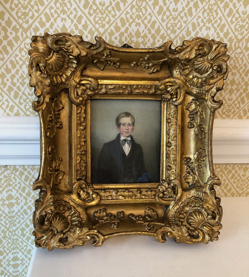 A Fine Quality Pair of 19th Century Portrait Miniatures in Gilt Frames - Image 5