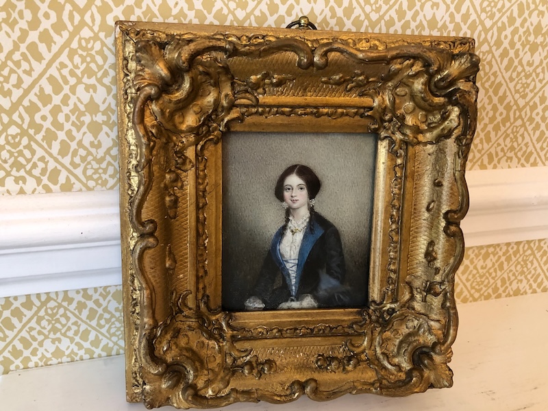 A Fine Quality Pair of 19th Century Portrait Miniatures in Gilt Frames - Image 6