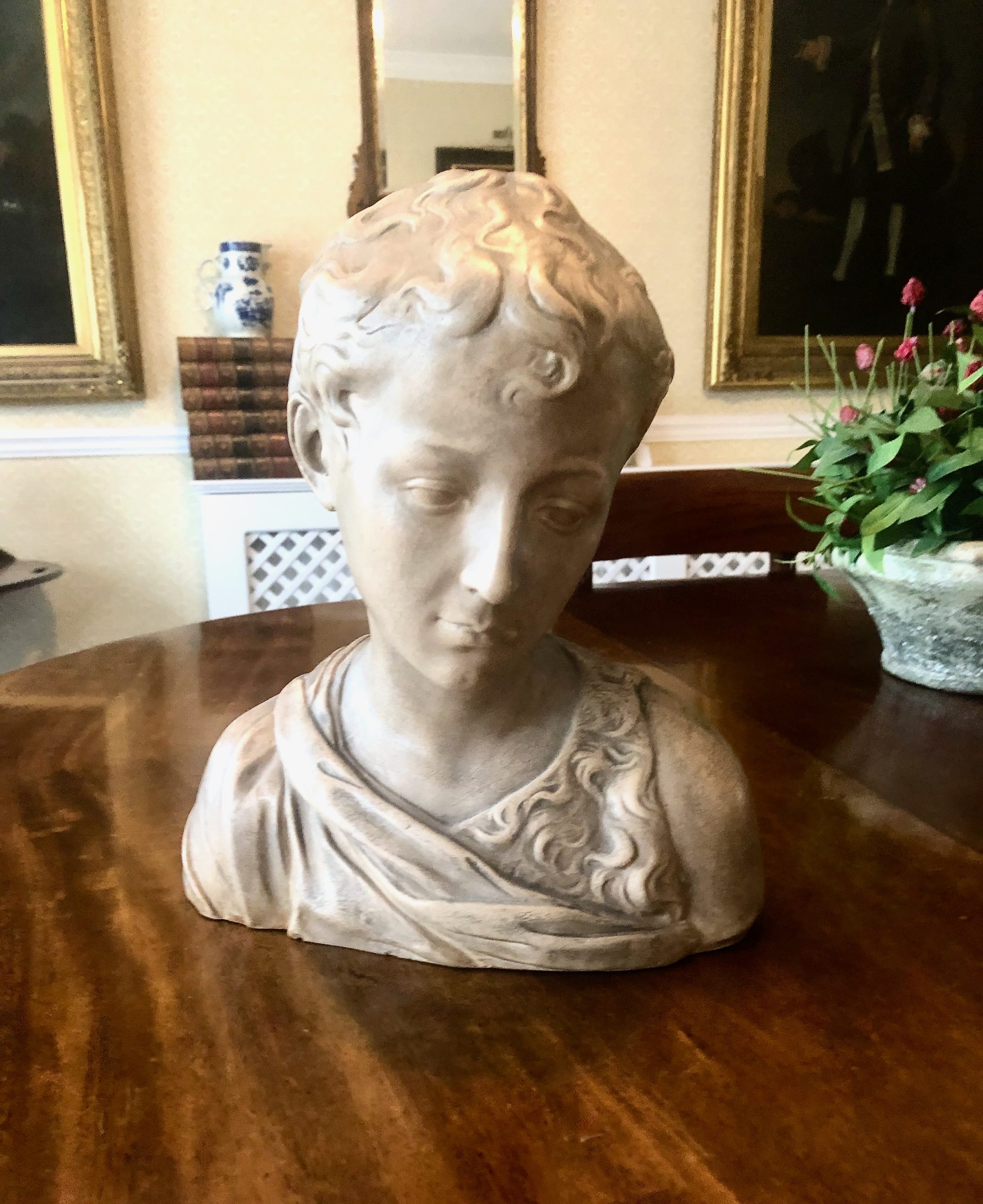 A 19th Century Austrian Bust of St John the Baptist after Antonio Rossellino (1427-1479) - Image 2