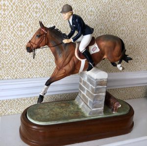 Royal Worcester Figure of Stroller and Marion Coakes Modelled by Doris Lindner 1970