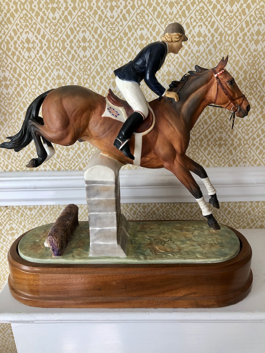 Royal Worcester Figure of Stroller and Marion Coakes Modelled by Doris Lindner 1970 - Image 2