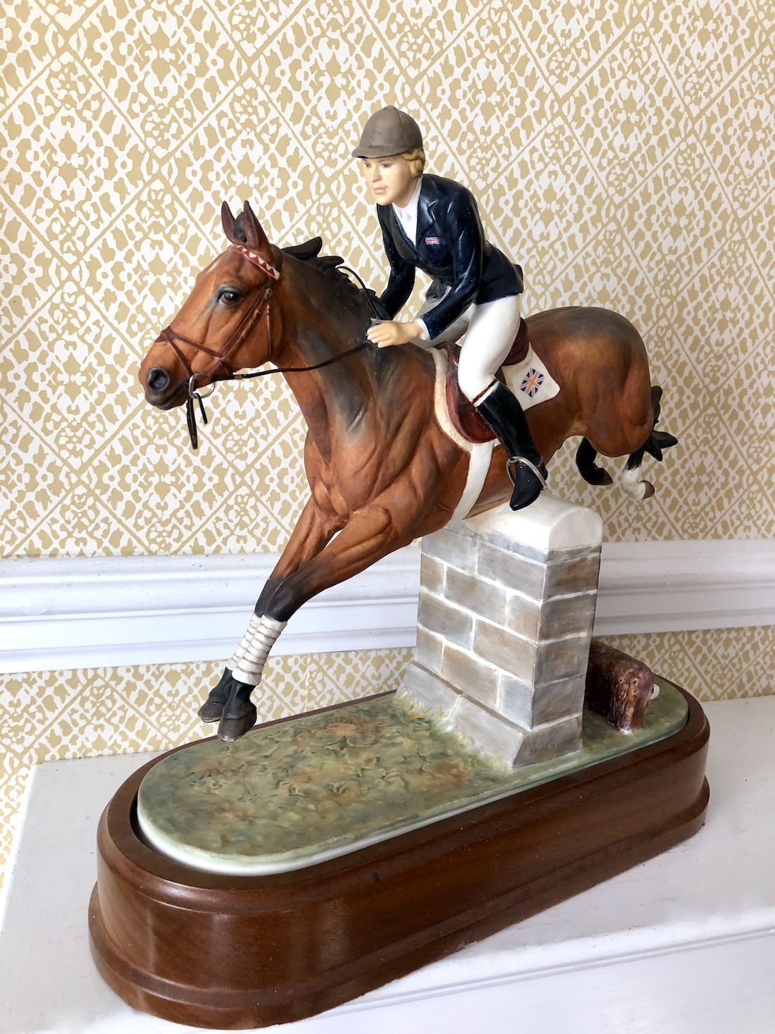 Royal Worcester Figure of Stroller and Marion Coakes Modelled by Doris Lindner 1970 - Image 3