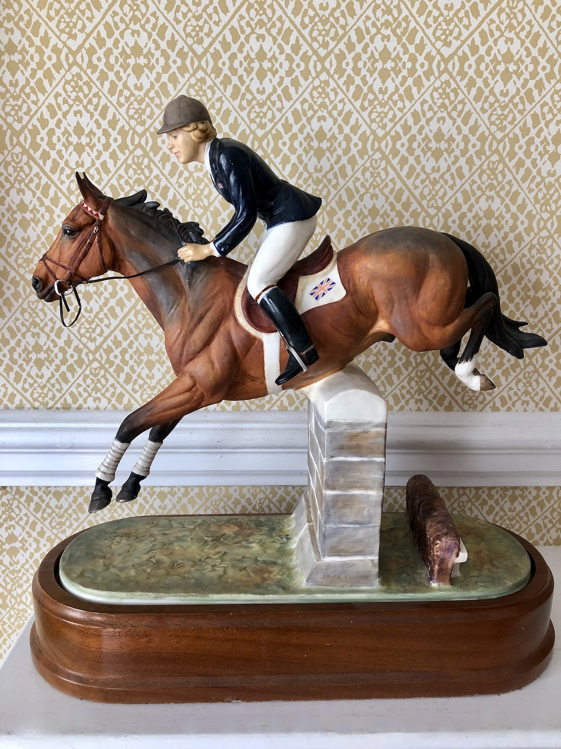 Royal Worcester Figure of Stroller and Marion Coakes Modelled by Doris Lindner 1970 - Image 4