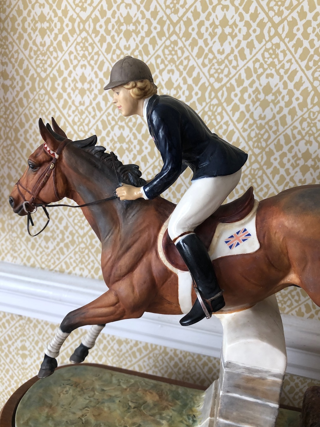 Royal Worcester Figure of Stroller and Marion Coakes Modelled by Doris Lindner 1970 - Image 5