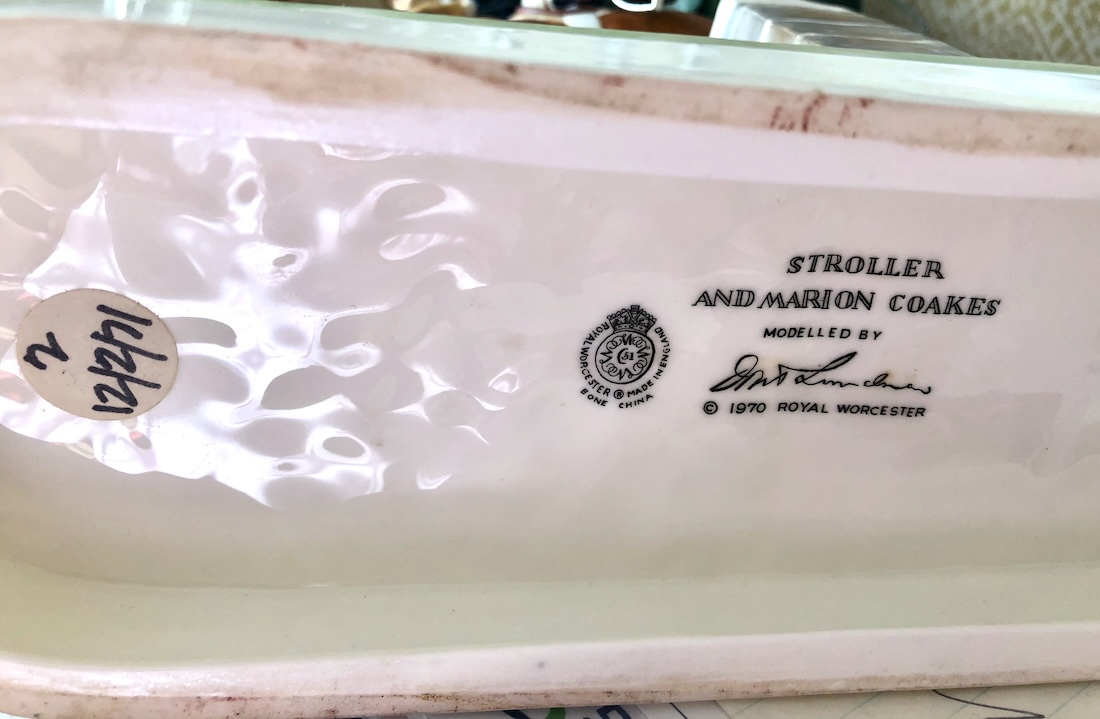 Royal Worcester Figure of Stroller and Marion Coakes Modelled by Doris Lindner 1970 - Image 10