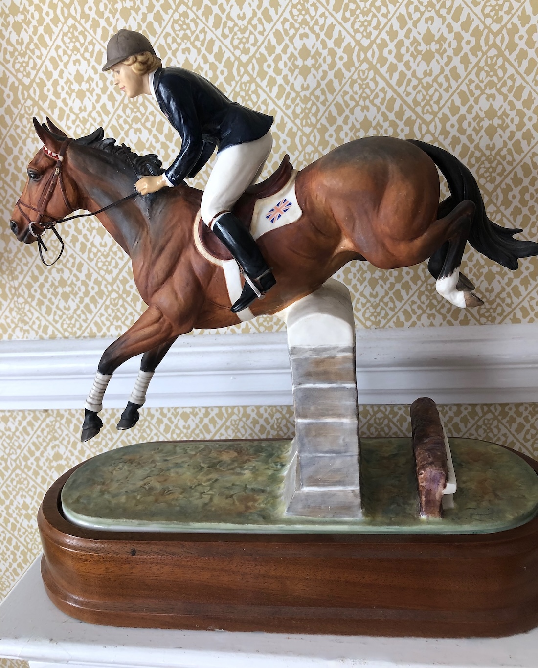 Royal Worcester Figure of Stroller and Marion Coakes Modelled by Doris Lindner 1970 - Image 8