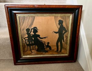 English School 19th Century Silhouette of a Family