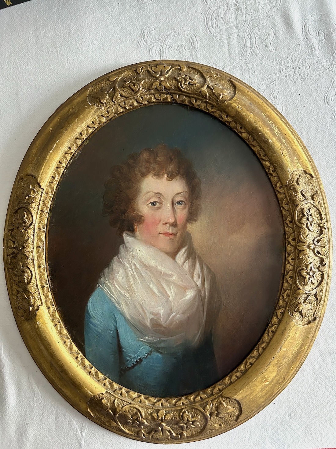 Regency Oil Portrait c.1820 of a Lady known as 'Miss Godfrey'