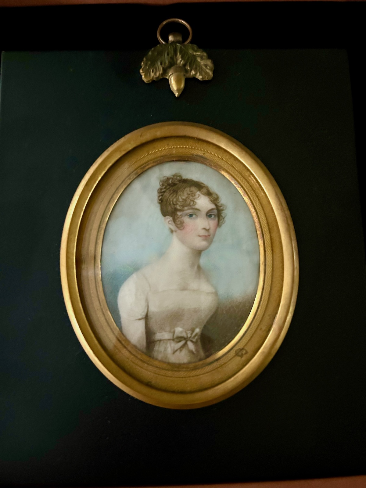 A Charming Early 19th Century Portrait Miniature of a Young Lady By Frederick Buck (1771-1839) - Image 3
