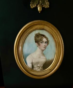 A Charming Early 19th Century Portrait Miniature of a Young Lady By Frederick Buck (1771-1839)