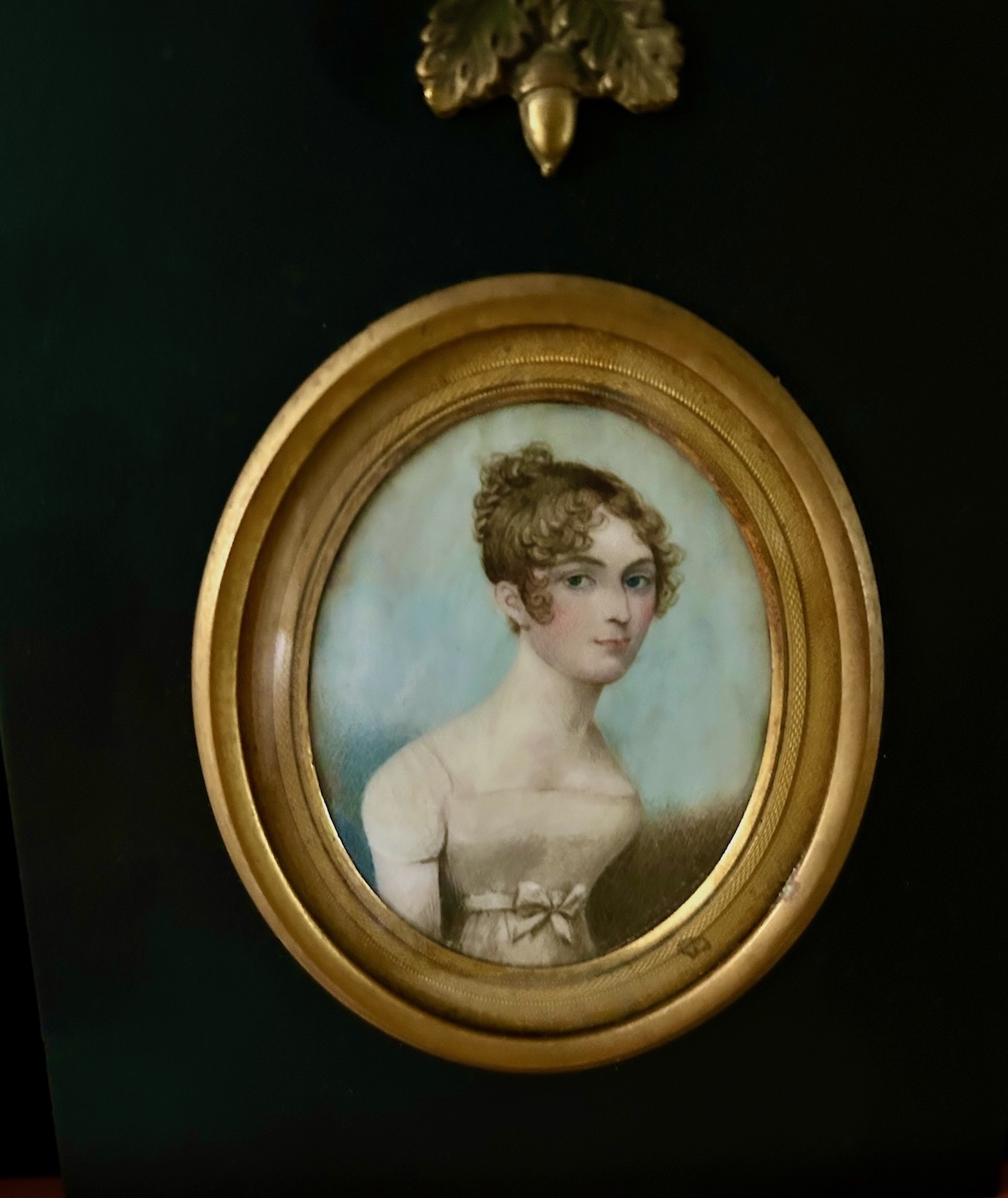 A Charming Early 19th Century Portrait Miniature of a Young Lady By Frederick Buck (1771-1839)