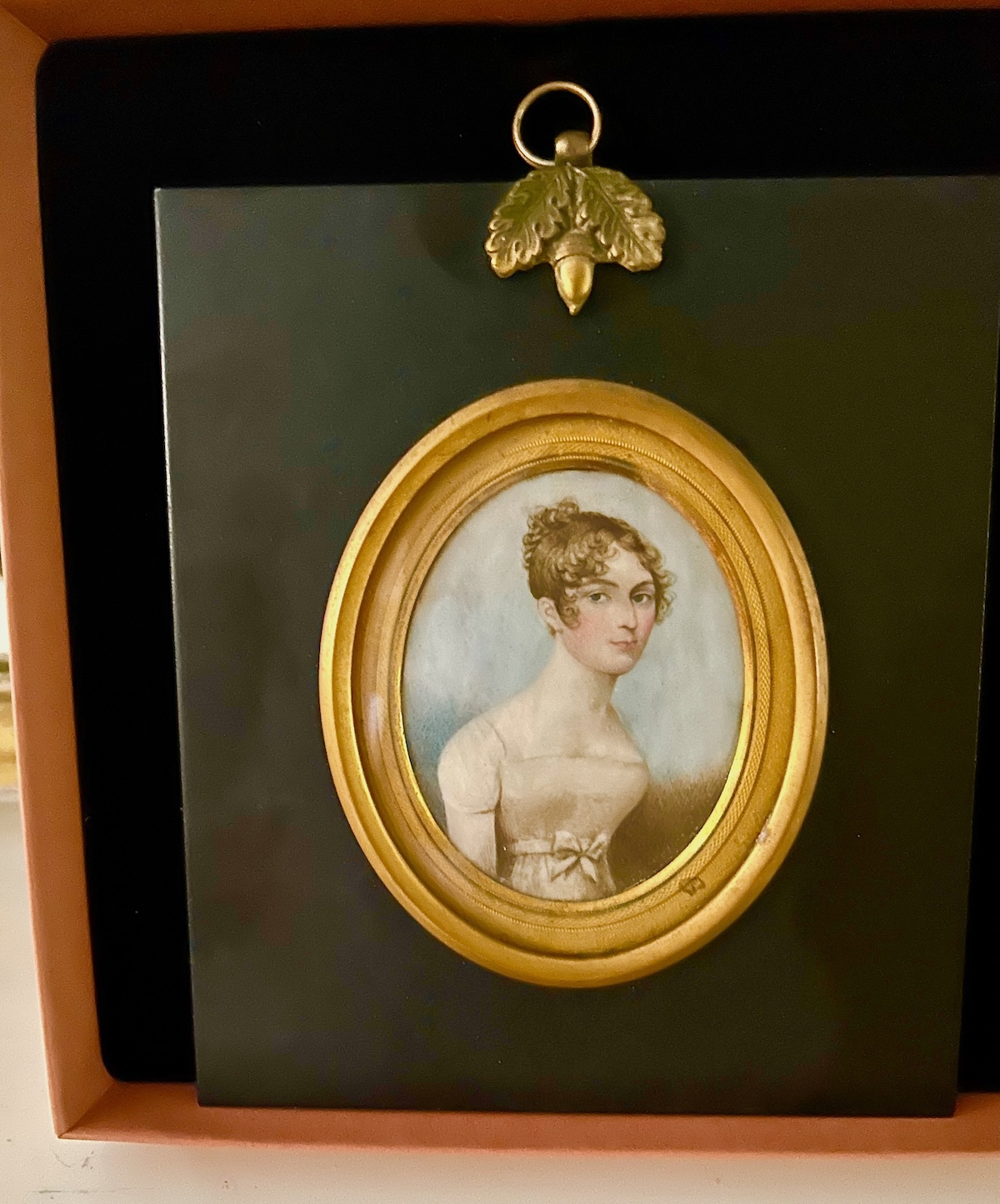 A Charming Early 19th Century Portrait Miniature of a Young Lady By Frederick Buck (1771-1839) - Image 4